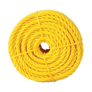 (image for) 1/2 in. D X 100 ft. L Yellow Twisted Polypropylene Rope