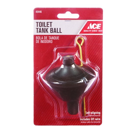(image for) Toilet Tank Ball Black Rubber