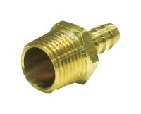 (image for) Brass 3/4 in. Dia. x 1/2 in. Dia. Adapter 1 pk Yellow