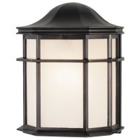 (image for) Black Incandescent Wall Lantern
