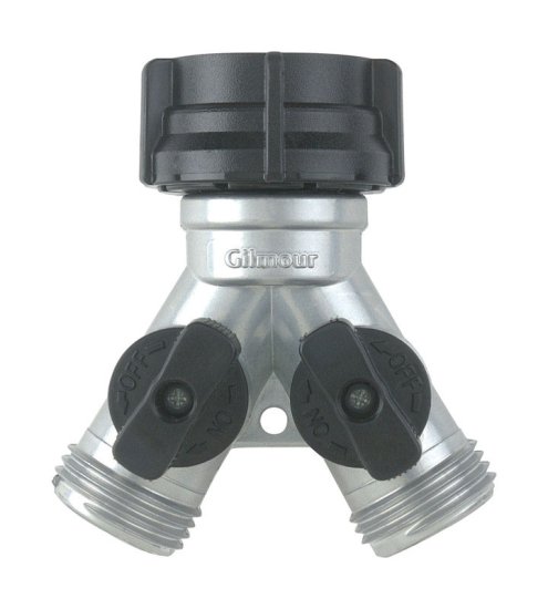 (image for) Zinc Threaded Female/Male 2-Way Shut-off Valve