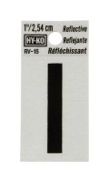 (image for) 1 in. Reflective Black Vinyl Self-Adhesive Letter I 1 pc.