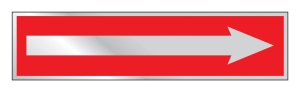 (image for) Princess Red Informational Sign 2 in. H x 8 in. W