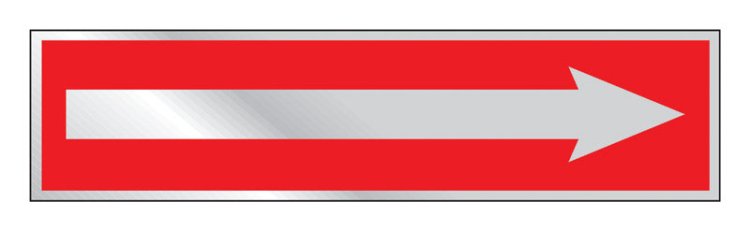 (image for) Princess Red Informational Sign 2 in. H x 8 in. W