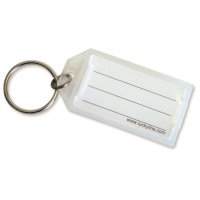 (image for) Products Plastic ID Tag with Clear Key Ring (10-Pack)