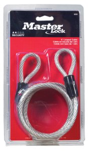 (image for) Master Lock 1/4 in. D X 72 in. L Vinyl Coated Steel Coiled Cable