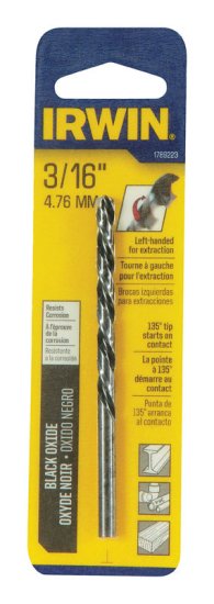 (image for) 3/16 in. x 3-1/2 in. L High Speed Steel Left Hand Drill Bi