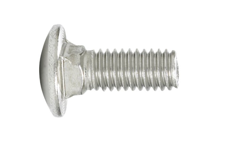 (image for) 0.375 in. Dia. x 3 in. L Stainless Steel Carriage Bolt 2