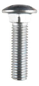 (image for) 1/2 in. Dia. x 2 in. L Zinc-Plated Steel Carriage Bolt 5