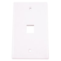 (image for) White 1 gang Plastic Keystone Wall Plate 1 pk