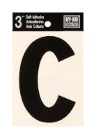 (image for) 3 in. Black Vinyl Self-Adhesive Letter C 1 pc.