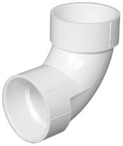 (image for) Schedule 40 3 in. Hub x 3 in. Dia. Hub PVC Elbow