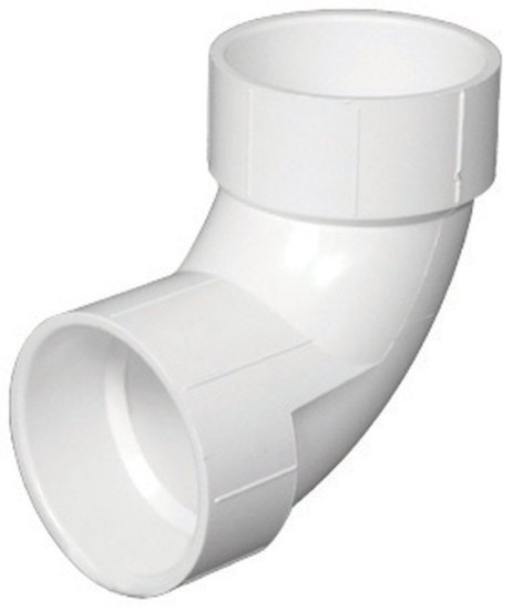 (image for) Schedule 40 3 in. Hub x 3 in. Dia. Hub PVC Elbow