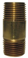 (image for) 3/8 in. MPT x 3/8 in. Dia. x 1-1/2 in. L MPT Brass Nipple