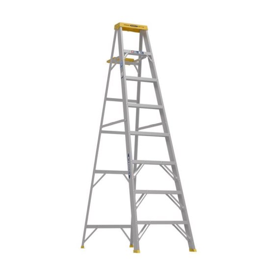 (image for) 8 ft. H Aluminum Step Ladder Type I 250 lb. capacity
