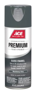 (image for) Premium Gloss Machinery Gray Enamel Spray Paint 12 oz.
