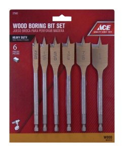 (image for) 6 in. L Steel Wood Boring Bit Set 6 pc.