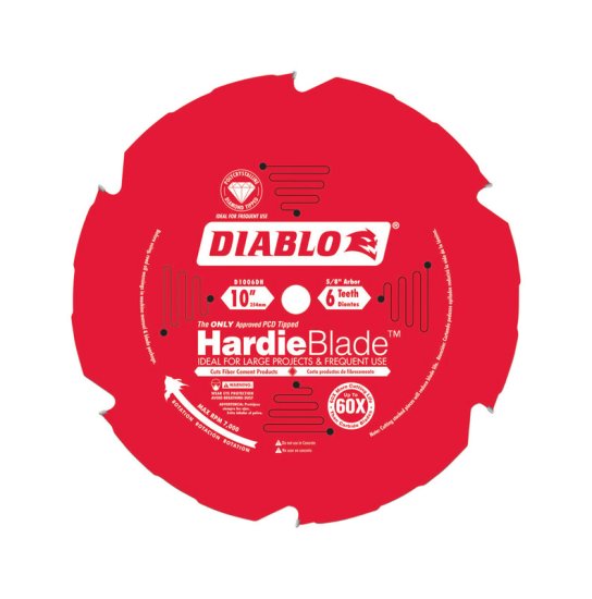 (image for) HardieBlade 10 in. Dia. x 5/8 in. Carbide Tipped Fiber Ce