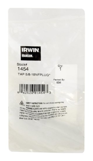 (image for) High Carbon Steel SAE Fraction Tap 5/8 in.-18NF 1 p