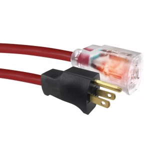 (image for) Indoor or Outdoor 25 ft. L Red Extension Cord 14/3 SJTW