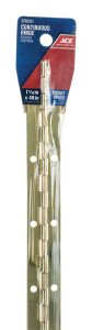 (image for) 1-1/16 in. W x 48 in. L Bright Brass Brass Continuous Hinge