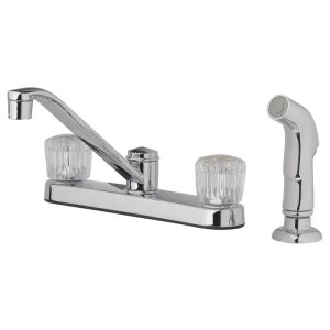 (image for) 2 Handle Kitchen w/Sprayer Two Handle Chrome