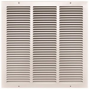 (image for) 18 in. x 18 in. White Stamped Return Air Grille