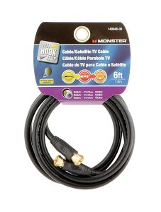 (image for) Monster Just Hook It Up 6 ft. Video Coaxial Cable