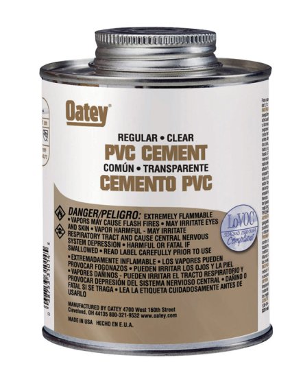 (image for) Clear Cement For PVC 16 oz.