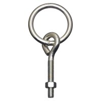 (image for) National Hardware Small Zinc-Plated Silver Steel 3-3/4 in. L Rin
