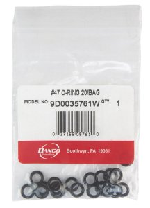 (image for) Danco 0.34 in. D X 0.22 in. D Rubber O-Ring 20 pk