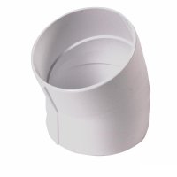 (image for) NDS Schedule 35 3 in. Hub each X 3 in. D Hub PVC Elbow 1 pk