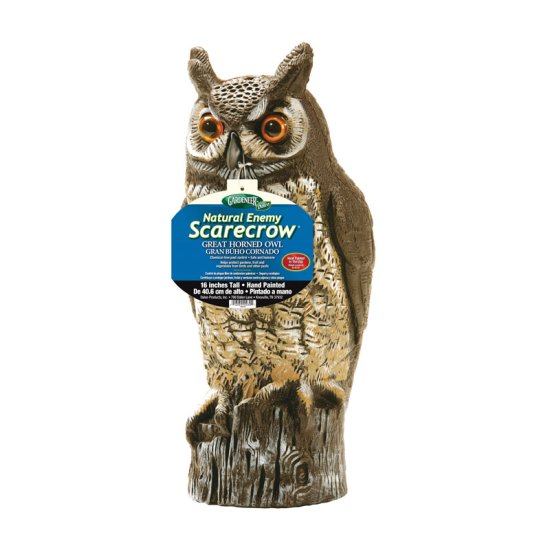 (image for) Scarecrow Great Horned Owl Animal Repellent Decoy For All Pests