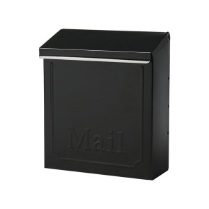 (image for) Mailboxes Townhouse Galvanized Steel Wall-Mounted Blac