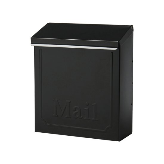(image for) Mailboxes Townhouse Galvanized Steel Wall-Mounted Blac