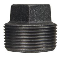(image for) 1/2 in. MPT Black Malleable Iron Plug