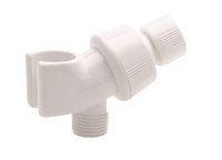 (image for) White Plastic Shower Arm Mount