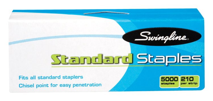 (image for) 1/4 in. L Flat Crown Standard Staples 5000 pk