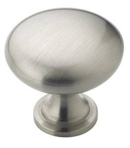 (image for) Round Cabinet Knob 1-1/4 in. Dia. 1-1/8 in. Satin Nickel