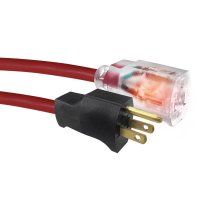 (image for) Indoor or Outdoor 100 ft. L Red Extension Cord 14/3 SJTW
