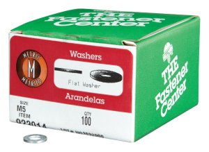 (image for) Zinc-Plated Steel M5 mm Flat Washer 100 pk