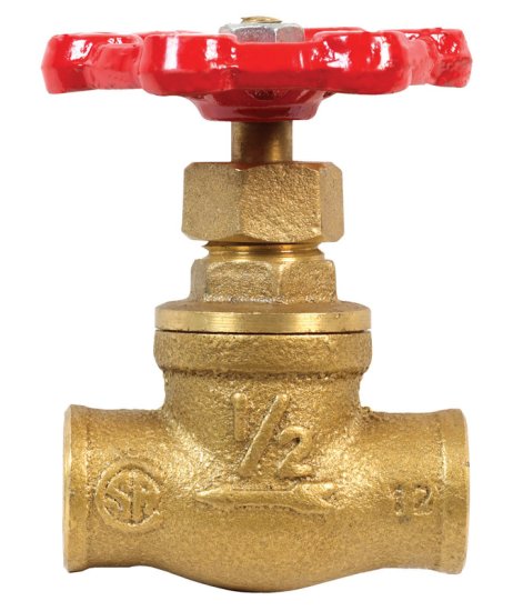 (image for) 1/2 in. 1/2 in. Brass Stop Valve