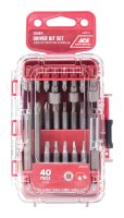 (image for) Assorted 1 in. L Bit and Holder Set S2 Tool Steel 40 pc.