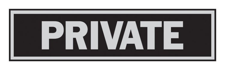 (image for) Princess English Black Informational Sign 2 in. H x 8 in.