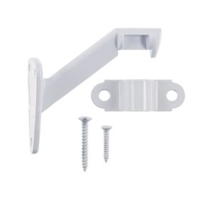 (image for) White Steel Heavy Duty Hand Rail Bracket