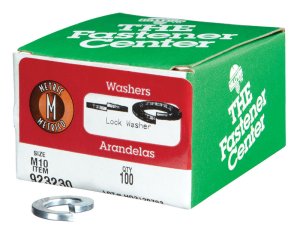 (image for) 0.39 mm Dia. Zinc-Plated Steel Split Lock Washer 100 pk