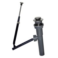 (image for) 1-1/4 in. D Brushed Nickel Plastic Pop-Up Lavatory Drain