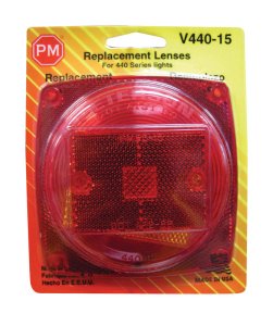 (image for) Red Square Tail Light Replacement Lens