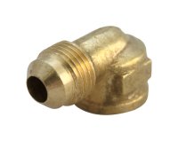 (image for) 3/8 in. Flare x 1/4 in. Dia. FPT Brass 90 Degree Elbow