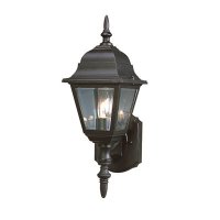 (image for) 1-Light Black Outdoor Wall Mount Lantern